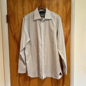 Black Brown 1826 Button Down Shirt, 16 1/2  34/35